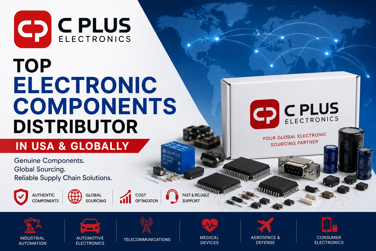 Top Electronic Components Distributor in USA | Global Electronic Parts Supplier